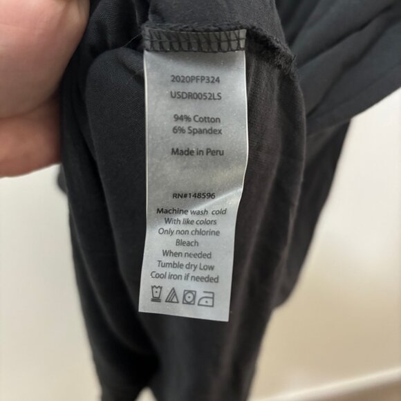 Universal Standard Tesino Long Sleeve Jersey Dress Size L Black - Picture 4 of 4